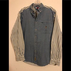 Tommy Hilfiger plaid and stripe top